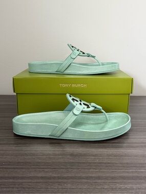 Tory Burch Miller Cloud Sandal with Logo Medallion